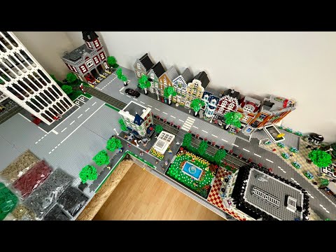 Bau einer Lego Stadt Teil 151. - Straßenmarkierungen