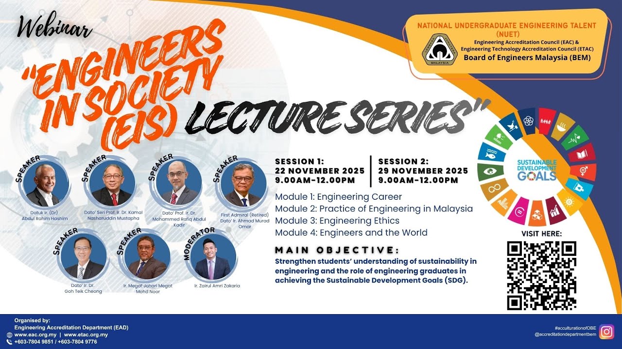 WEBINAR “ENGINEERS IN SOCIETY (EIS) LECTURE SERIES