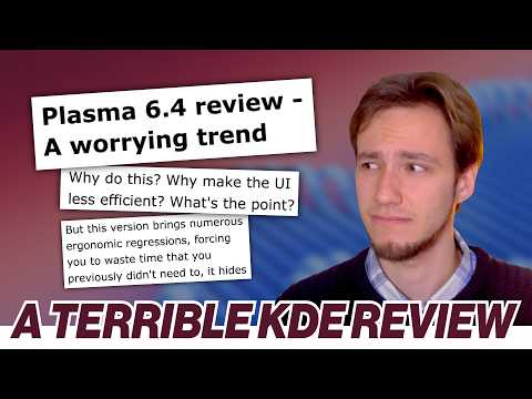 KDE Plasma got a BAD REVIEW.