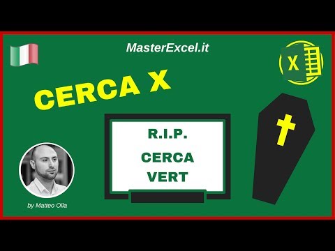 MasterExcel.it | [ANTEPRIMA] Funzione Cerca X: La MORTE del Cerca Verticale e del Indice e Confronta