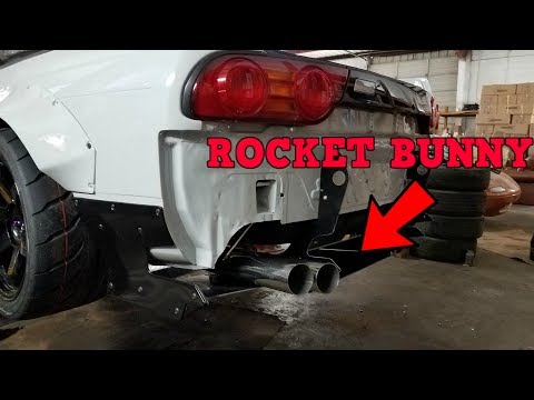 240SX Gets A ROCKET BUNNY DIFFUSER!!! || S13 Rear Diffuser Install Ep.10
