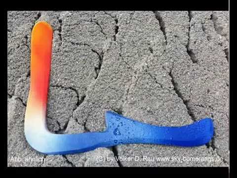 Bumerang - Werfen und Fangen des Skybumerang Modells "Shark"