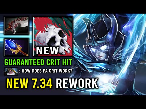 NEW 7.34 PA REWORK Deadly Focus Guaranteed Crit Instant 1 Shot Phantom Assassin Dota 2