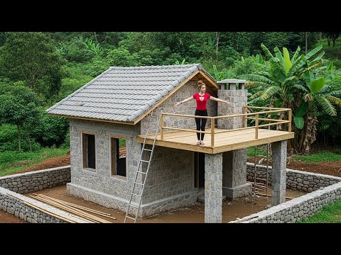 TIMELAPSE VIDEO: FROM START TO FINISH \ 288-day Journey of Building a House of Stone
