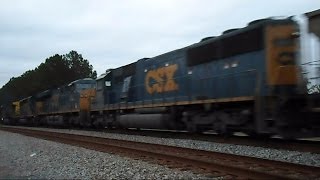 preview picture of video 'CSX Coal Train Passes North Of Folkston Funnel'