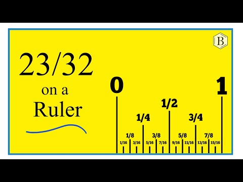 How to Find 23/32 on a Ruler or Tape Measure