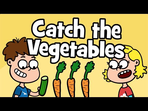 Vegetable Children's Song - Catch the Vegetables Song | healthy habits & eating | Hooray Kids Songs
