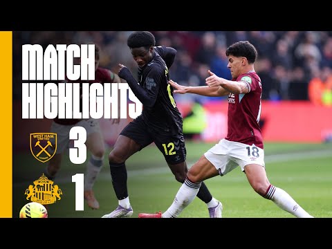 Defeat at the London Stadium | West Ham 3 - 1 Sunderland AFC | Premier League Highlights