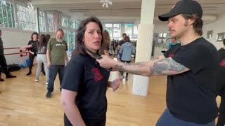 Chiara Canzian e il maestro Giuseppe Platania portano il Krav Maga a Treviso: «Difesa personale p...