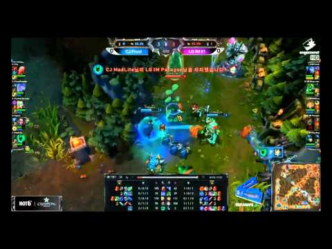 [OGN Summer 2013] CJ Frost vs LG IM #1 Game 1 highlights