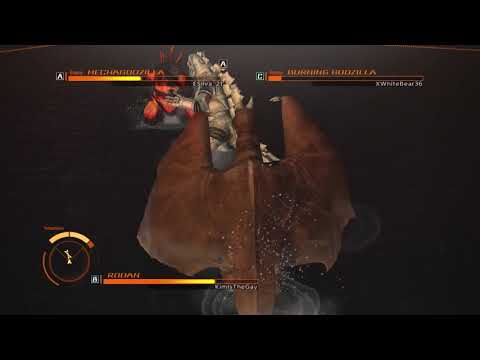 Godzilla VS Mode: Rodan VS Mechagodzilla VS Burning Godzilla