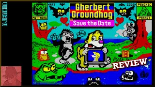 Gherbert Groundhog in Save the Date : Homebrew from 2022 - on the ZX Spectrum 48K !! with Commentary