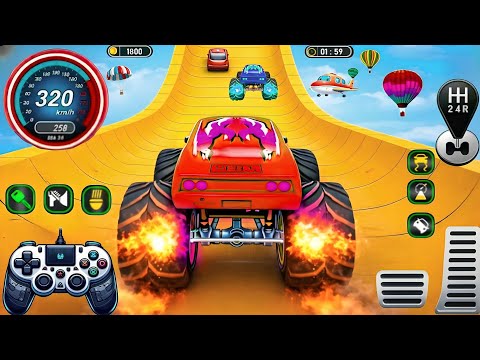 Monster Truck Mega Ramp Impossible Driver 2026 - Ultimate Car Stunts GT Racing - Android GamePlay 