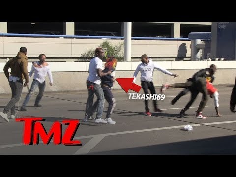 Rapper Tekashi69 and Crew in Massive Brawl at LAX | TMZ