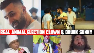 Election Clown Drunk Sunny & Real Animal  Top 