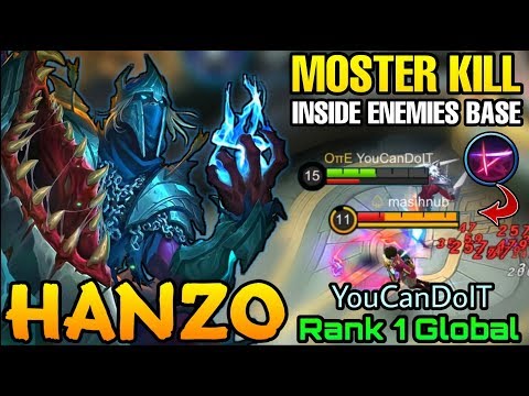 Unstoppable Hanzo Killing The Enemies Inside Their Base - Top 1 Global Hanzo YouCanDoIT - MLBB