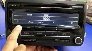 Unlock car radio code for VW from serial number, thank you for trust
