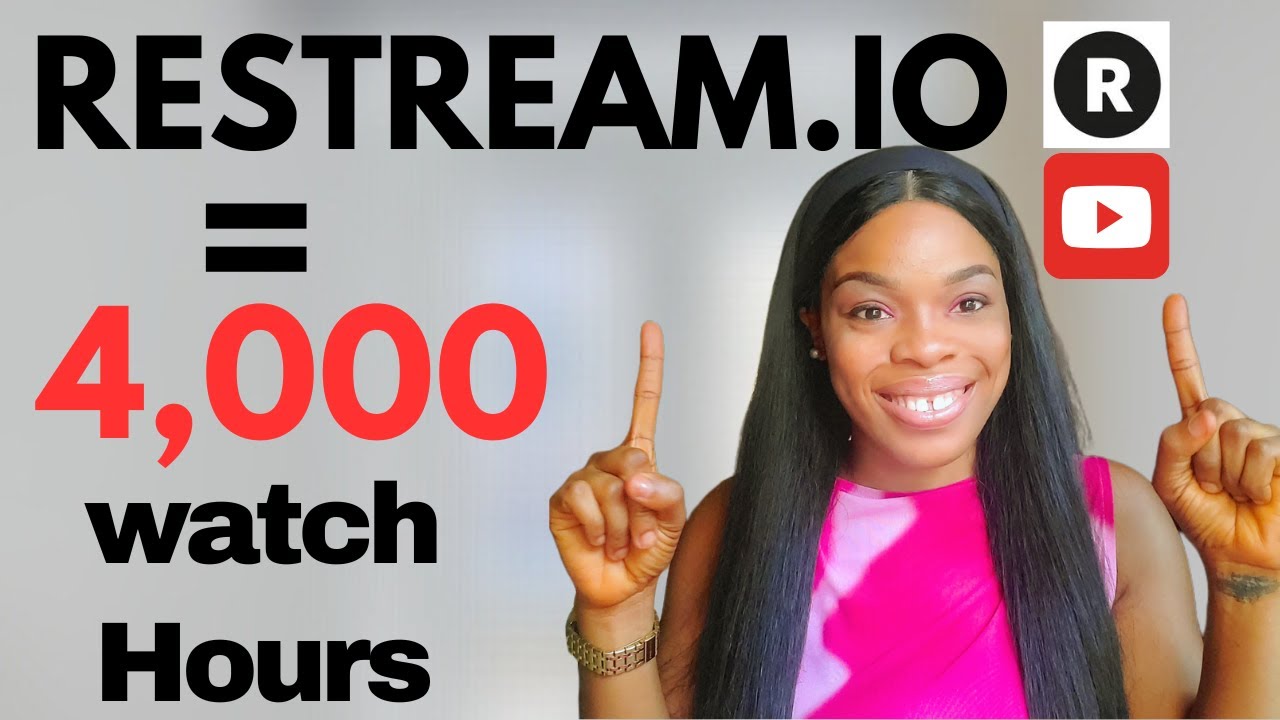 Get 4000 watch hour fast with RESTREAM.IO, silent livestream