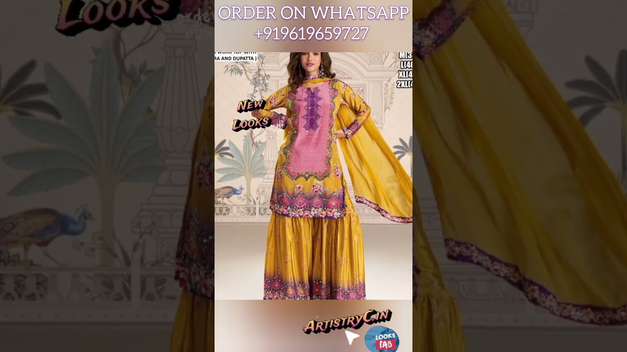 Shop Latest Gharara Suits for Women Under Rs 2740? Mouni Roy Inspired Party Wear! Whatsapp +919619659727