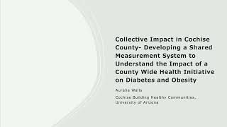 Developing a Shared Measurement System to Understand the Impact of a County-wide Health Initiative