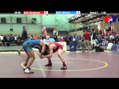 Noah Baughman vs. Isaac Jimenez at 2013 FILA Cadet Nationals - FS