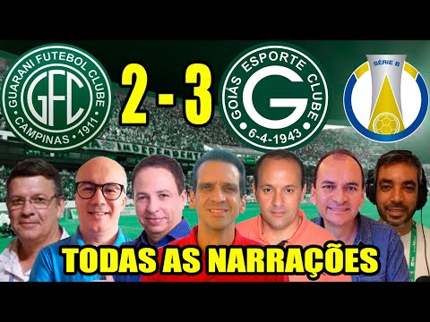 Todas as narrações - Guarani 2 x 3 Goiás | Brasileirão Série B 2024