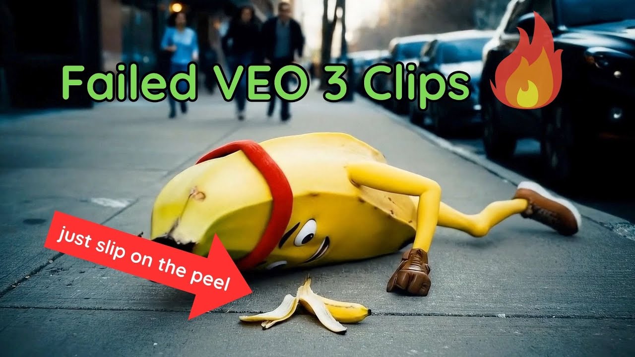 Google VEO 3 Fails Reel — Jogging Banana bloopers