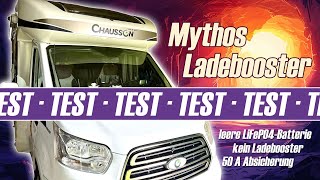 Mythos Ladebooster – NICHT nachmachen! TEST mit entleerten Lithium (LiFePO4) Batterien