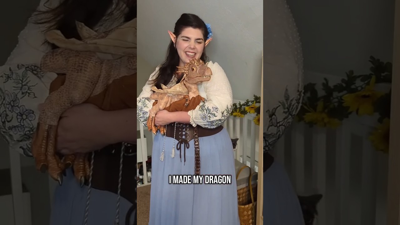 How I (kind of) made my dragon! #fantasy #diy #puppet