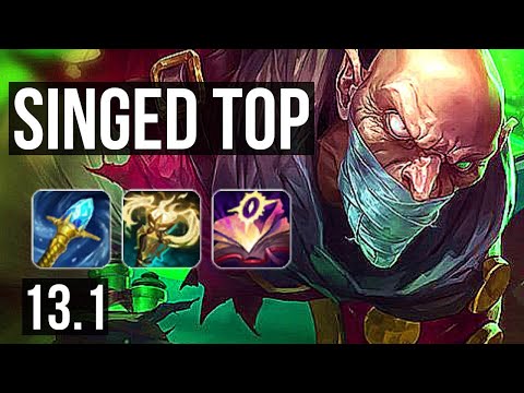 SINGED vs JAX (TOP) | 3/1/14, 1600+ games, Rank 8 Singed, 1.2M mastery | EUW Grandmaster | 13.1