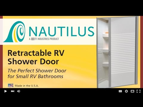 Nautilus Retractable RV Shower Door