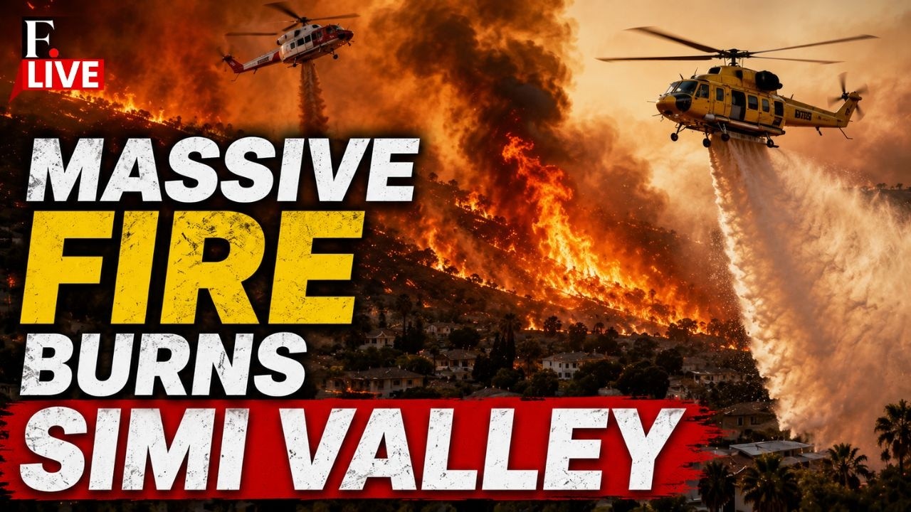 California Wildfire LIVE: Massive Sandy Fire Burns 1300+ Acres in Simi Valley
