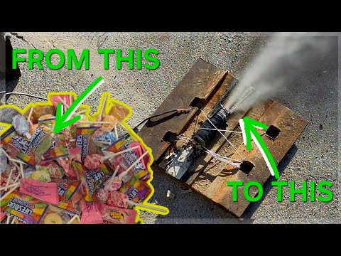 Turning all my Halloween candy into rocket fuel!