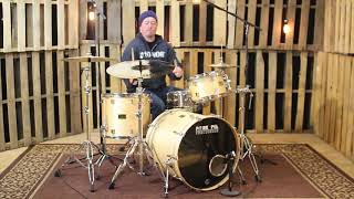 Video thumbnail for Used Pork Pie USA Custom Natural Lacquer Drum Set - 22, 12, 16 by The Drum Shop - Portland, Maine