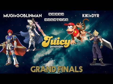 JuicySmashNight #26 - Grand Finals - Mugi+Goblinman v. Kiki+Dyr
