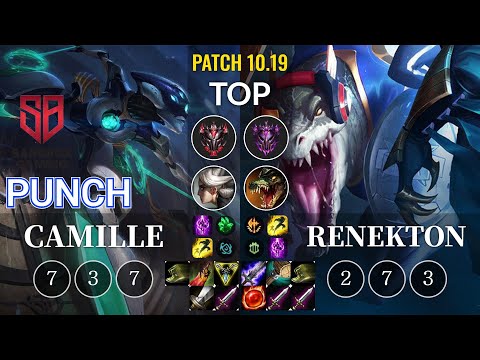 SB Punch Camille vs Renekton Top - KR Patch 10.19