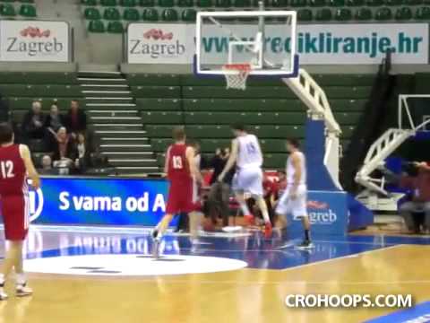 Ivica Zubac & Marko Arapovic (Cibona Zagreb) - couple plays vs. Cedevita Zagreb 29.09.13.