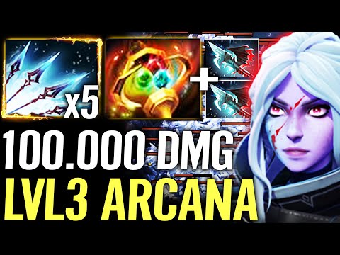 🔥 100.000 DMG LVL3 ARCANA Drow Ranger — Apex 30.000 Gold Comeback Most Epic Game Ever Dota 2 Pro