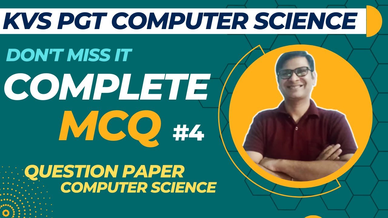 Complete MCQ KVS PGT Computer Science Preparation