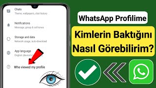WhatsApp Profilinize Kimlerin Baktığını Nasıl