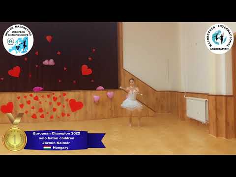 solo baton children - European Champion 2022 - Jázmin Kalmár