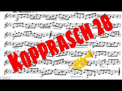 🎺🎺Kopprasch 60 Studies for Trumpet - 28 Moderato