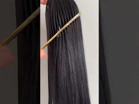 Шиньон из натуральных волос, 60 см, 120г, черный (№01) video