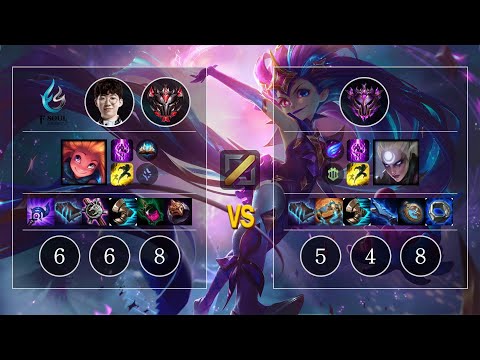 FS FireRain Zoe vs Diana Mid - KR Patch 10.13