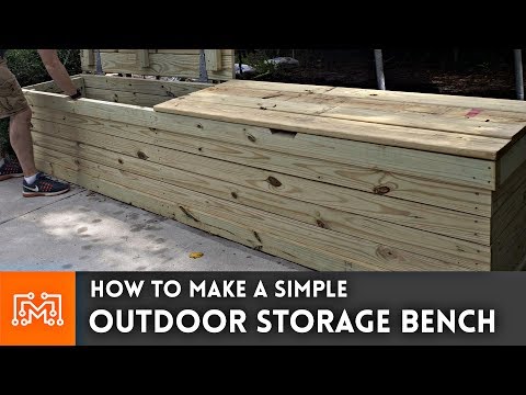 Outdoor Storage Bench // Woodworking How To | I Like To Make Stuff