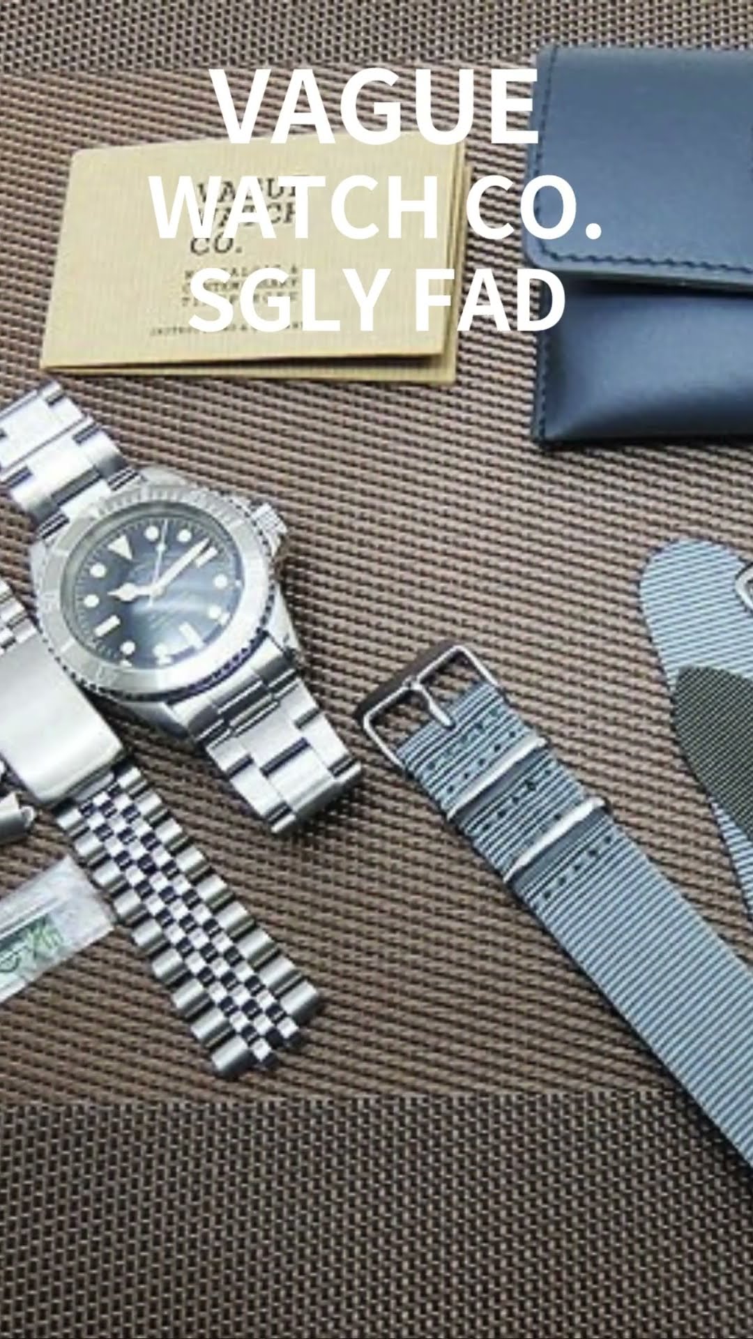 HA-7410| VAGUE WATCH Co. GLY FAD SS ブラックダイヤル グレー