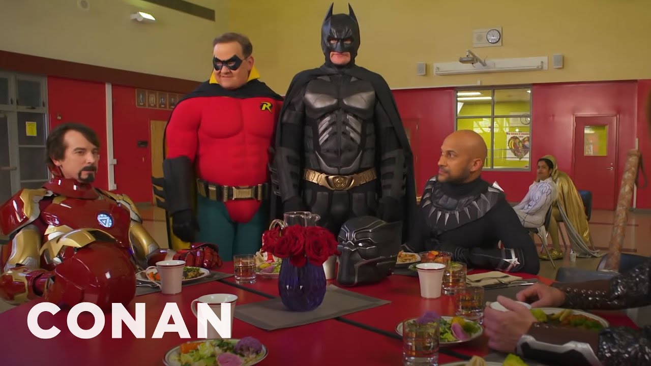 Batman Wants To Join The Marvel Universe | CONAN on TBS - YouTube