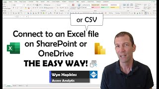 How to connect to an Excel or CSV File on SharePoint / OneDrive using Power Query