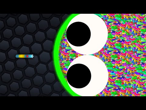 Slither.io 1 Hacker Tiny Snake vs Giant Pro Snakes - Epic Slitherio Gameplay
