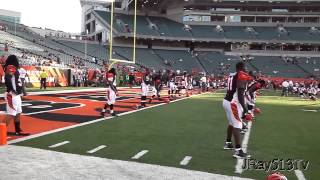 preview picture of video 'Indianoplis Colts @Bengals On Field Pre Game'